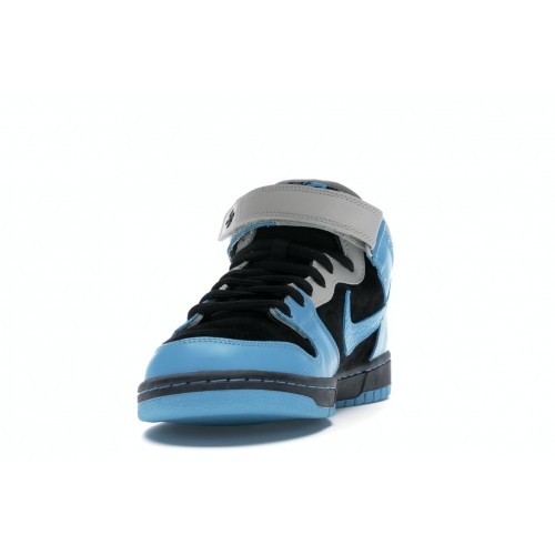 Кроссы Nike SB Dunk Mid Aqua Fuel Blue - мужская сетка размеров