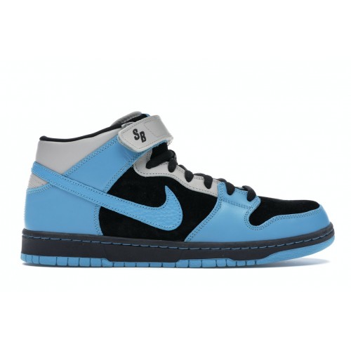 Кроссы Nike SB Dunk Mid Aqua Fuel Blue - мужская сетка размеров