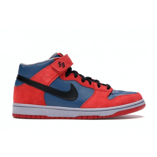 Кроссы Nike SB Dunk Mid Spider Man - мужская сетка размеров