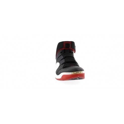 Кроссы Nike LeBron 4 Black White Red - мужская сетка размеров