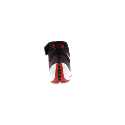 Кроссы Nike LeBron 4 Black White Red - мужская сетка размеров