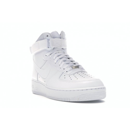 Кроссы Nike Air Force 1 High White - мужская сетка размеров