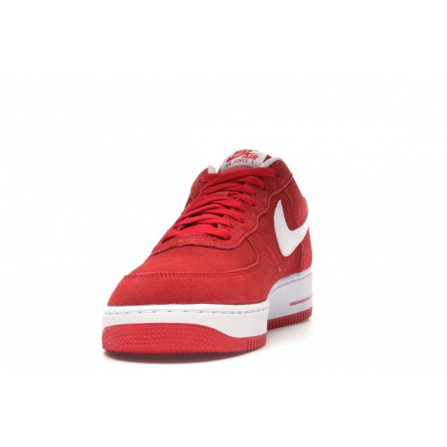 Кроссы Nike Air Force 1 Low 07 University Red White - мужская сетка размеров