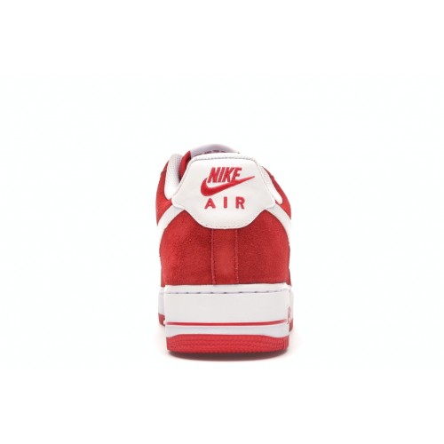 Кроссы Nike Air Force 1 Low 07 University Red White - мужская сетка размеров