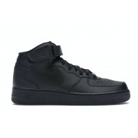 Мужские кроссовки Nike Air Force 1 Mid Black (2016)