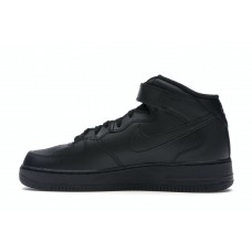 Мужские кроссовки Nike Air Force 1 Mid Black (2016)