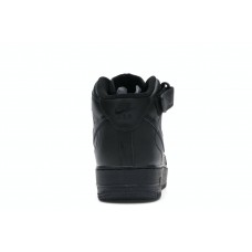 Мужские кроссовки Nike Air Force 1 Mid Black (2016)
