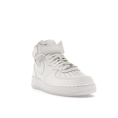 Кроссы Nike Air Force 1 Mid 07 White - мужская сетка размеров