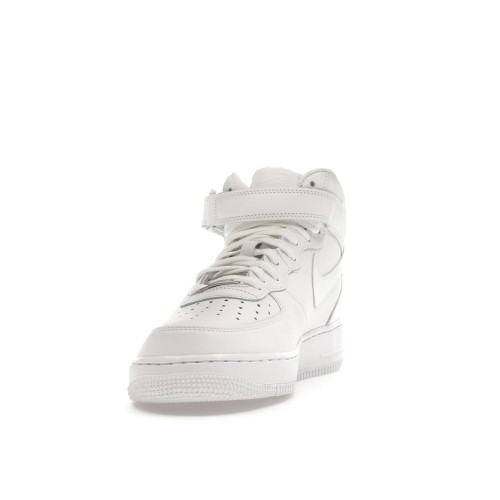 Кроссы Nike Air Force 1 Mid 07 White - мужская сетка размеров
