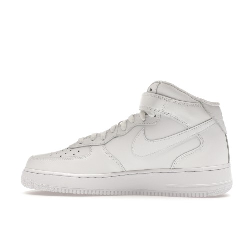 Кроссы Nike Air Force 1 Mid 07 White - мужская сетка размеров