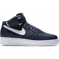 Мужские кроссовки Nike Air Force 1 Mid Midnight Navy White
