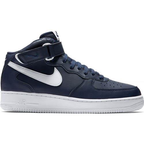 Мужские кроссовки Nike Air Force 1 Mid Midnight Navy White