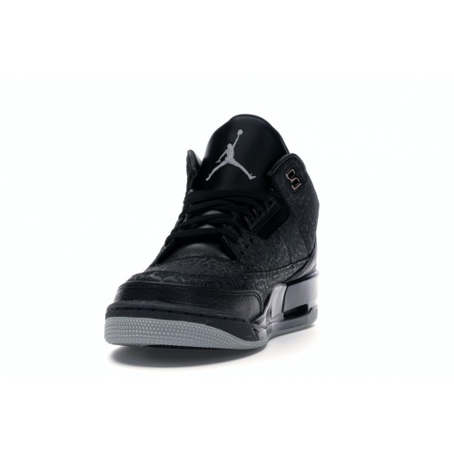 Кроссы Jordan 3 Retro Black Flip - мужская сетка размеров