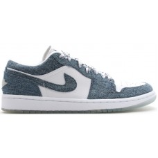 Женские Jordan 1 Retro Low Canvas White Denim (W)