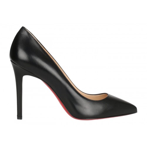 Christian Louboutin Pigalle 100mm Pump Black Leather - женская сетка размеров