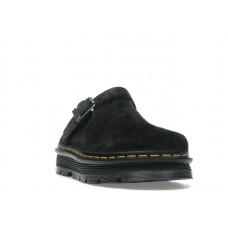 Dr. Martens Zebzag Suede Slingback Platform Mule Black
