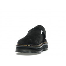 Dr. Martens Zebzag Suede Slingback Platform Mule Black