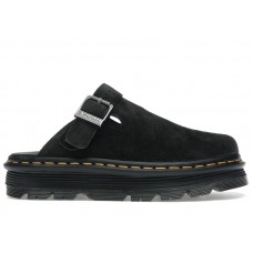 Dr. Martens Zebzag Suede Slingback Platform Mule Black