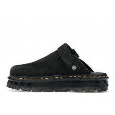 Dr. Martens Zebzag Suede Slingback Platform Mule Black