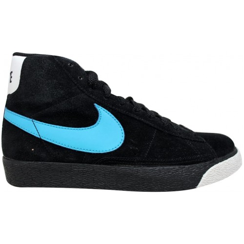 Мужские кроссовки Nike Blazer High Black/Vivid Blue-White