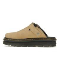 Dr. Martens Zebzag Suede Slingback Platform Mule Savannah Tan