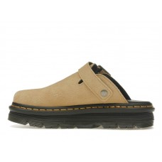 Dr. Martens Zebzag Suede Slingback Platform Mule Savannah Tan