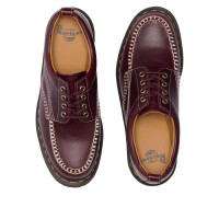 Dr. Martens Lowell Leather Moc Toe Shoes Cherry Red