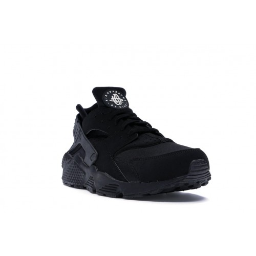 Кроссы Nike Air Huarache Black Black White - мужская сетка размеров