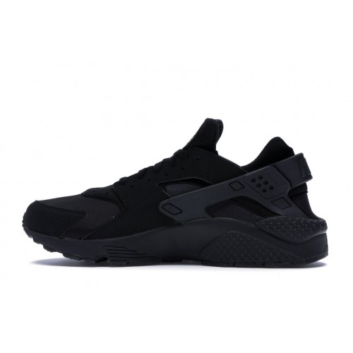 Кроссы Nike Air Huarache Black Black White - мужская сетка размеров