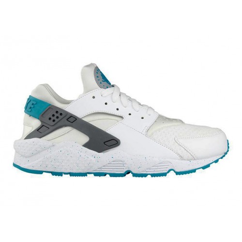 Кроссы Nike Air Huarache White Turbo Green - мужская сетка размеров
