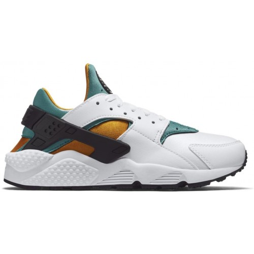 Кроссы Nike Air Huarache White Turquoise Gold - мужская сетка размеров