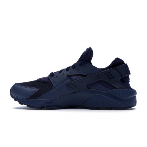 Кроссы Nike Air Huarache Triple Navy - мужская сетка размеров