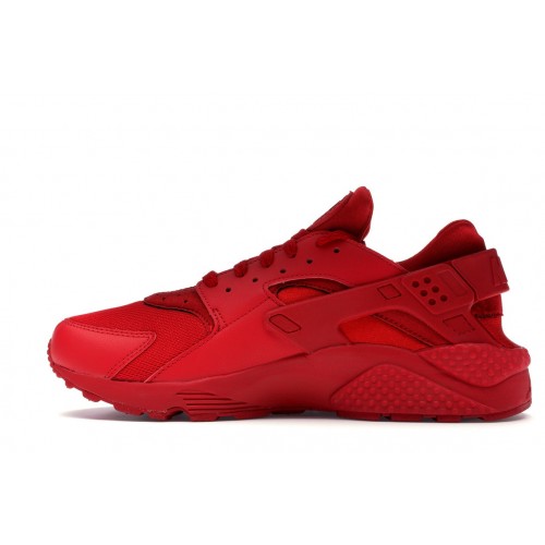 Кроссы Nike Air Huarache Triple Red - мужская сетка размеров