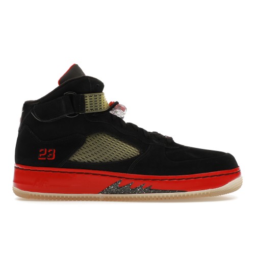 Кроссы Jordan 5 Retro Fusion Red - мужская сетка размеров