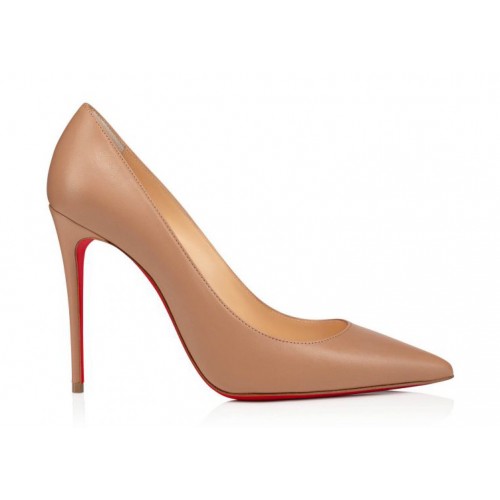 Christian Louboutin Kate 100mm Pump Nude Nappa Shiny Leather - женская сетка размеров