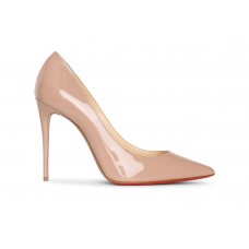 Женские Christian Louboutin Kate 100mm Pump Nude Patent Leather
