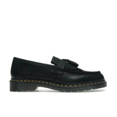 Dr. Martens Adrian Yellow Stitch Ambassador Leather Loafers Black