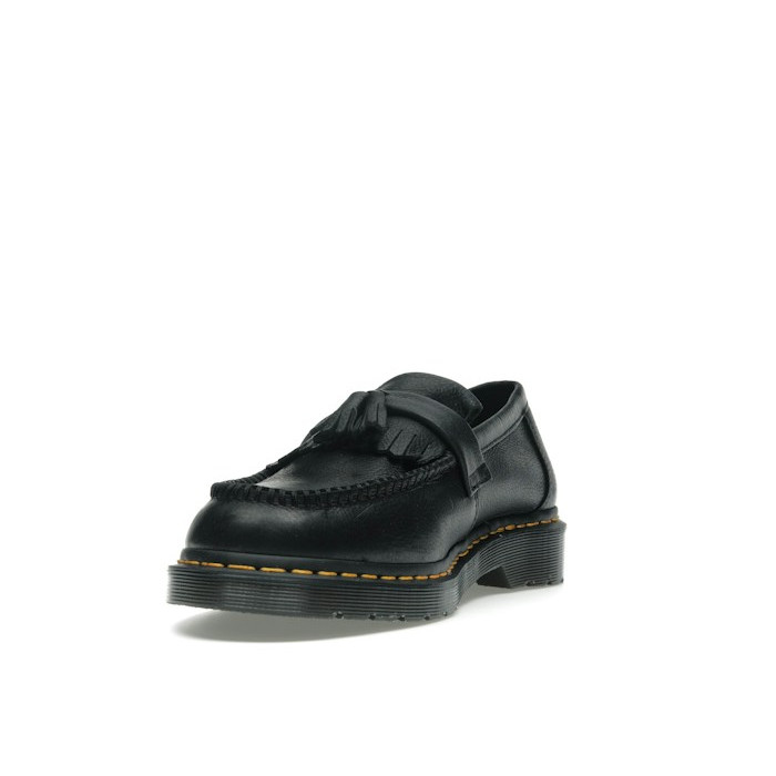 Dr. Martens Adrian Yellow Stitch Ambassador Leather Loafers Black - мужская сетка размеров Dr. Martens Adrian Yellow Stitch Ambassador Leather Loafers Black - мужская сетка размеров