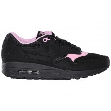 Женские кроссовки Nike Air Max 1 Black Perfect Pink (W)