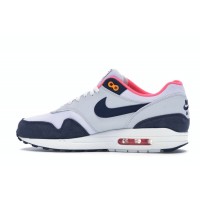 Женские Nike Air Max 1 Pure Platinum Midnight Navy Racer Pink (W)