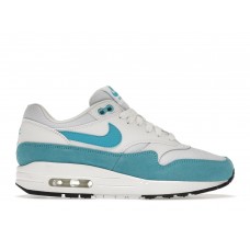 Женские кроссовки Nike Air Max 1 White Light Blue Fury (W)