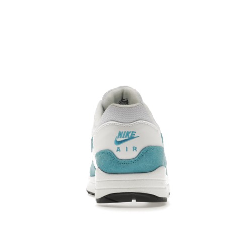 Кроссы Nike Air Max 1 White Light Blue Fury (W) - женская сетка размеров