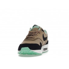 Женские кроссовки Nike Air Max 1 Desert Black Green Glow (W)