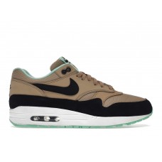 Женские кроссовки Nike Air Max 1 Desert Black Green Glow (W)