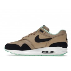 Женские кроссовки Nike Air Max 1 Desert Black Green Glow (W)