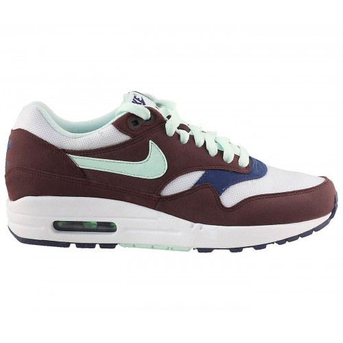 Кроссы Nike Air Max 1 Deep Burgundy (W) - женская сетка размеров