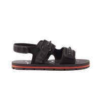 Christian Louboutin Siwa Flat Sandals Black Red