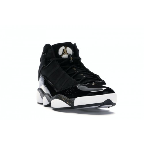 Air Jordan 6 Rings Black Metallic Gold - мужская сетка размеров