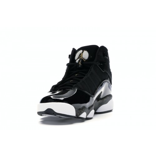 Air Jordan 6 Rings Black Metallic Gold - мужская сетка размеров