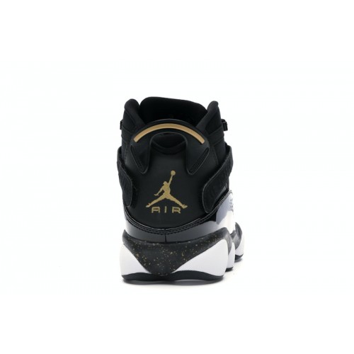 Air Jordan 6 Rings Black Metallic Gold - мужская сетка размеров